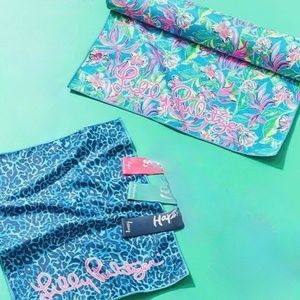 Lilly Pulitzer Small & Large Workout Towels NWT